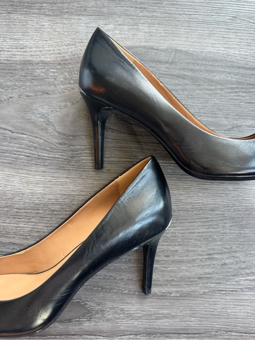 Calvin Klein Women's Gayle Pump - Black Leather - Picture 3 of 6